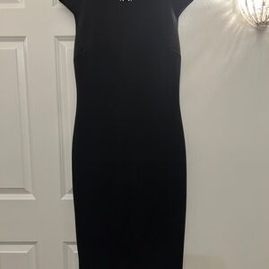 Ted Baker Black Midi Sheath Dress - like new!